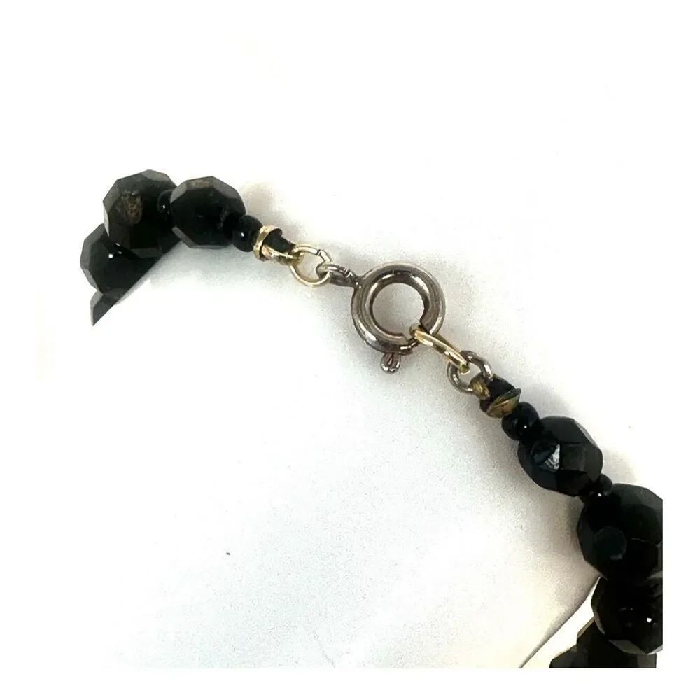 Black beaded bracelet - Picture 3 of 7